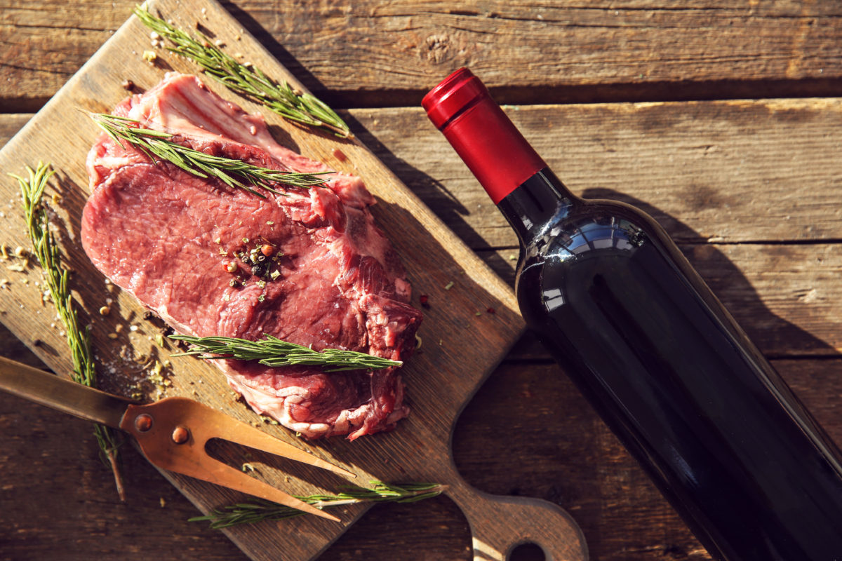 Use wine to preserve meat