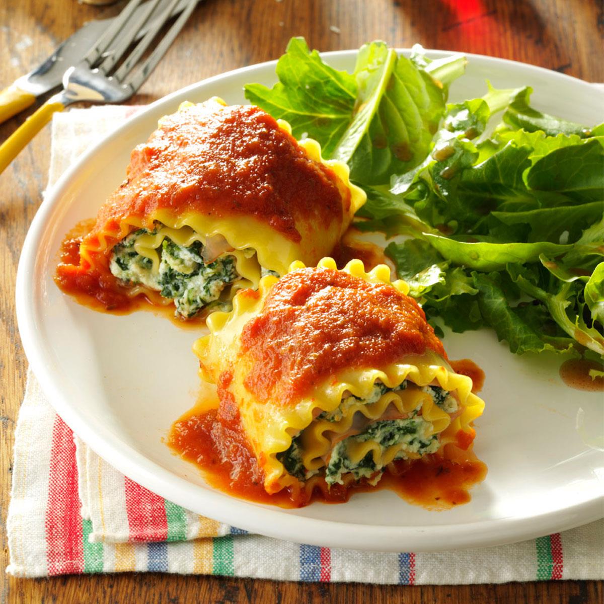 cách làm món Lasagna cuộn phô mai