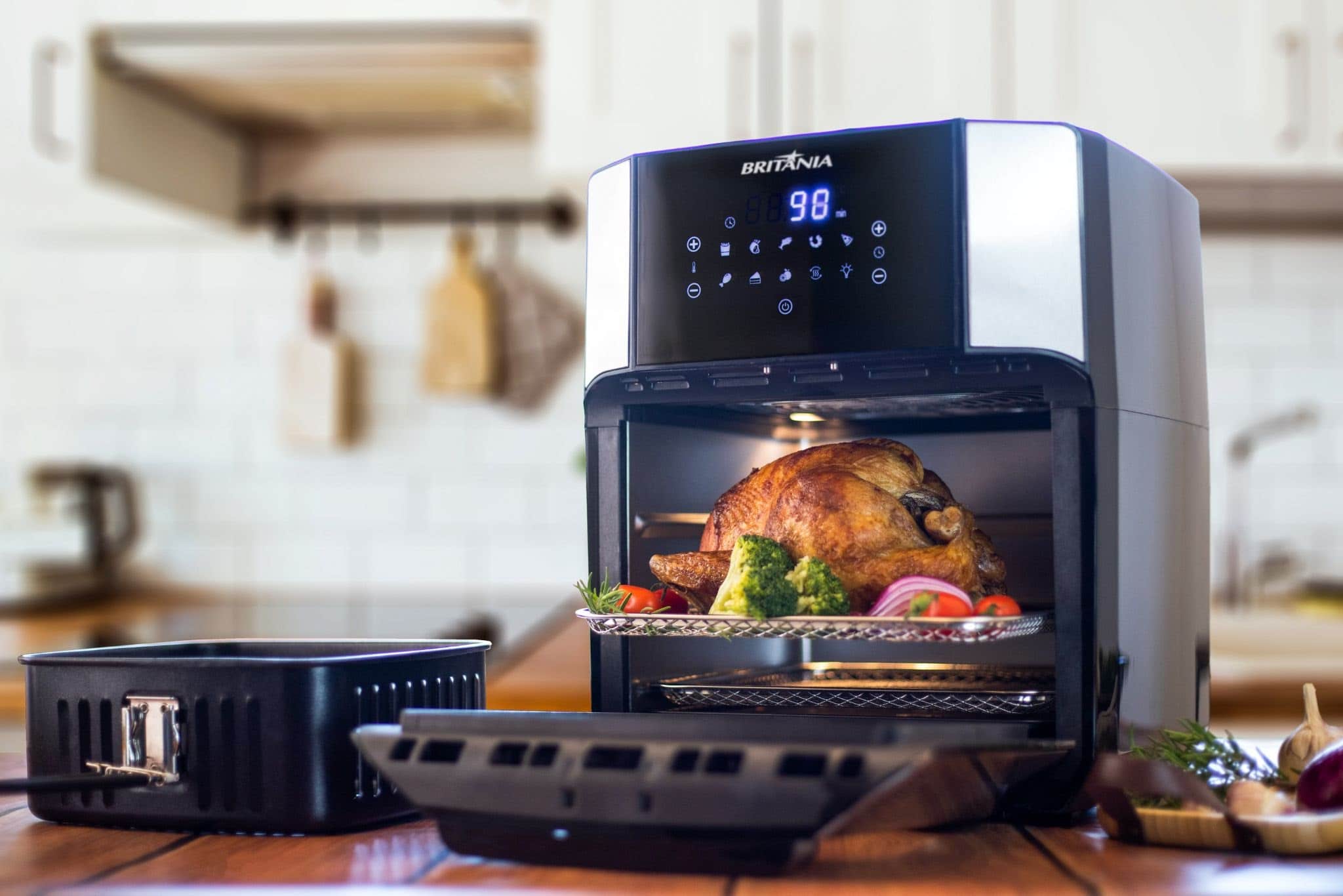 Cách đặt thời gian nhiệt độ nồi chiên không dầu