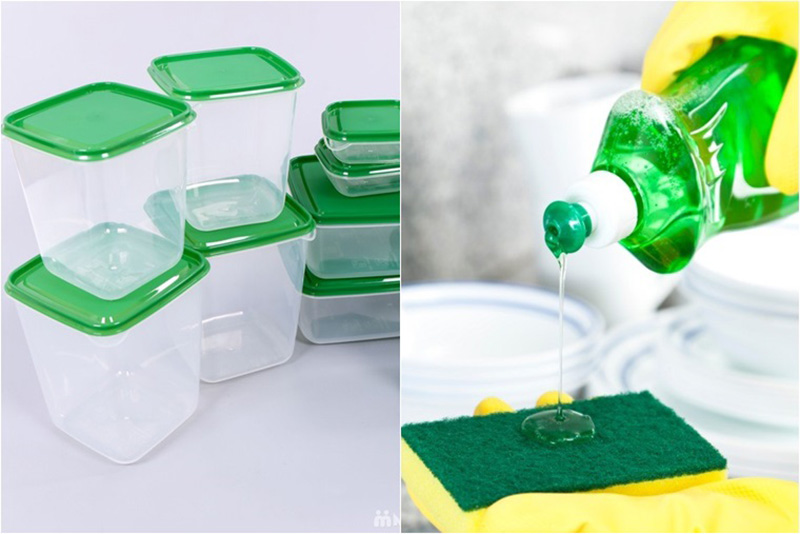 Cách vệ sinh hộp nhựa đựng thức ăn