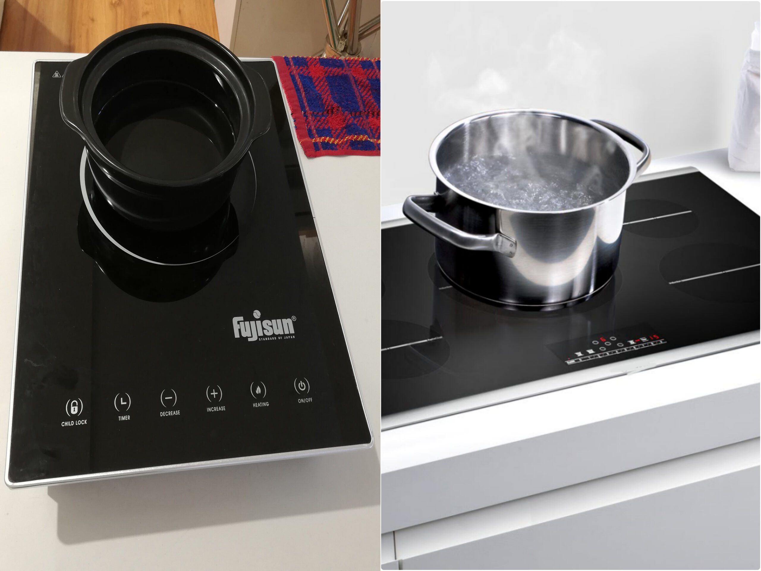 So sánh bếp điện quang và bếp từ