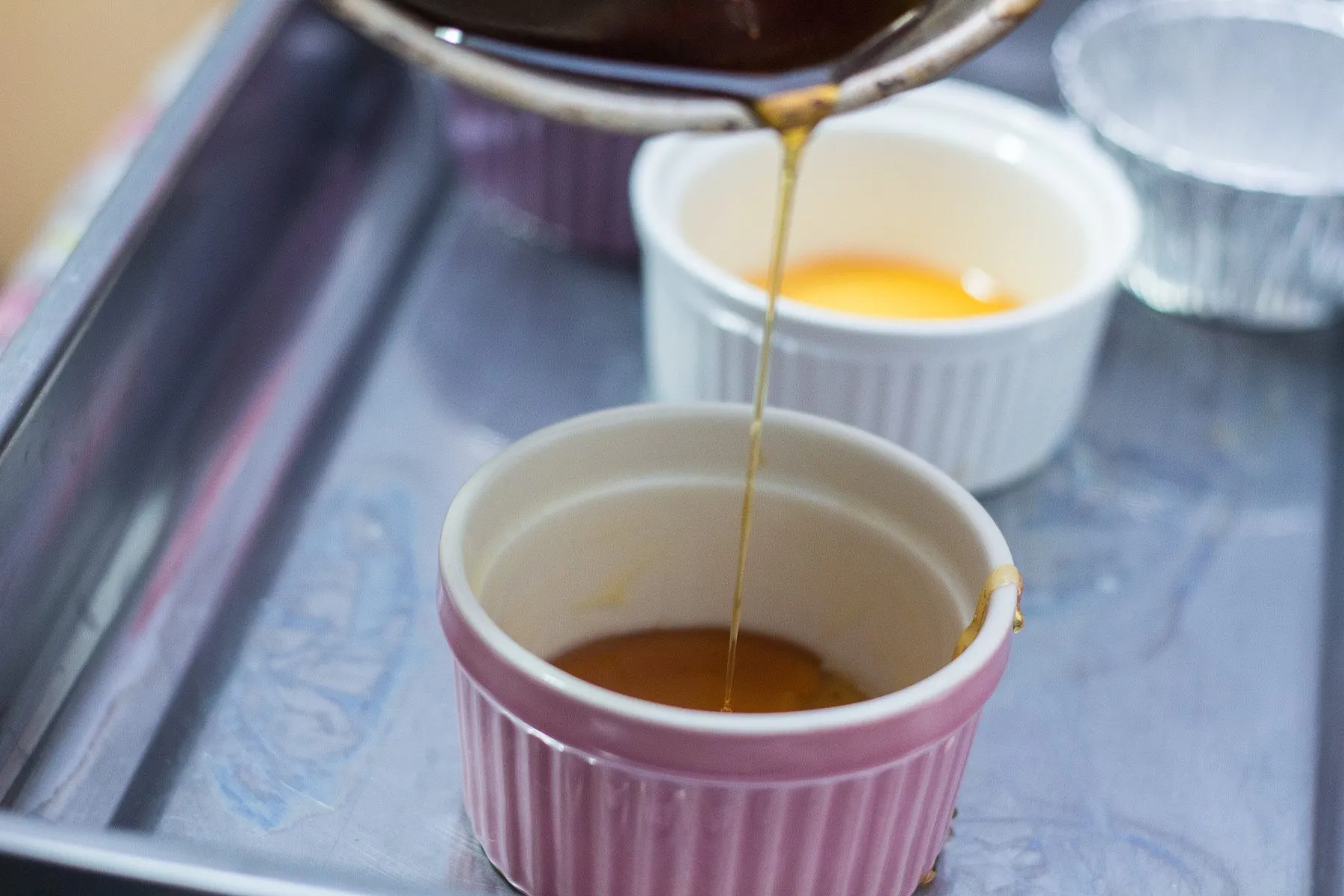 cách làm bánh flan trà xanh caramel