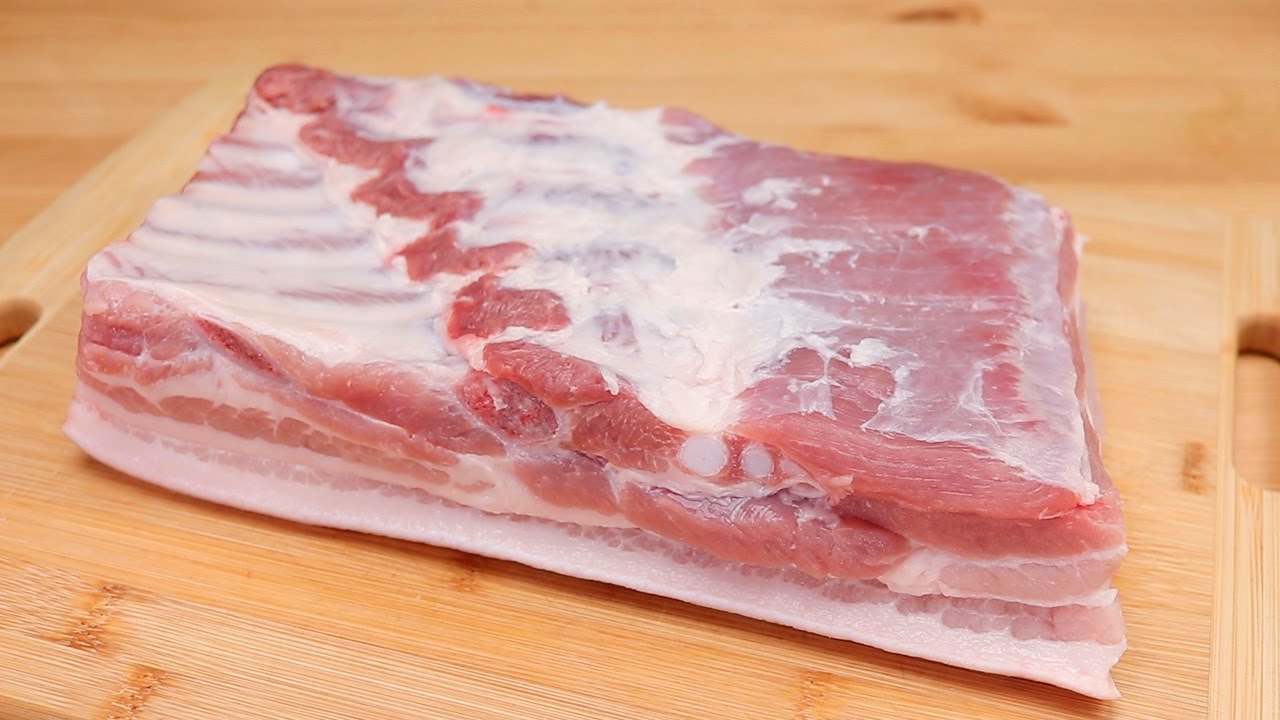 làm thịt ba chỉ chiên sả ớt bằng nồi chiên không dầu