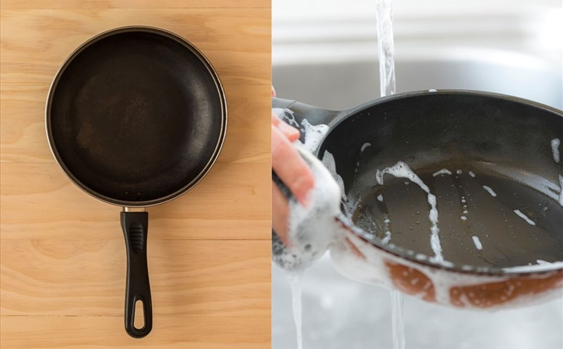 Cách rửa dụng cụ nấu ăn