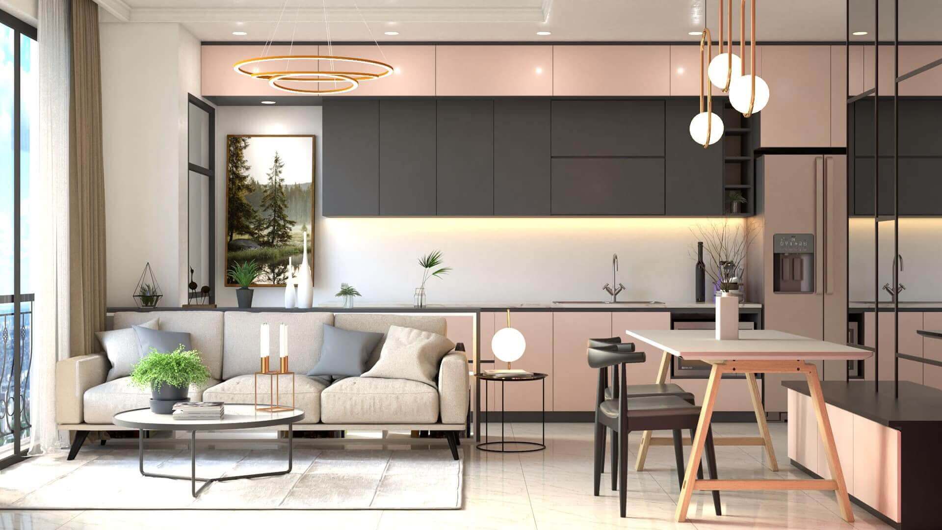 Cách thiết kế phòng bếp trong căn hộ chung cư