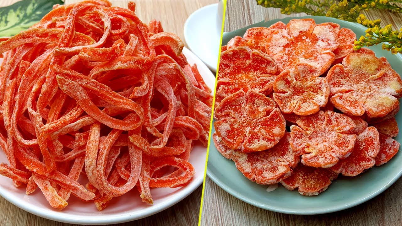 cách làm mứt cà rốt không cần nước vôi trong