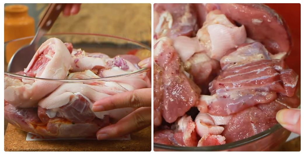 cách nấu canh móng giò hầm măng khô kiểu Bắc