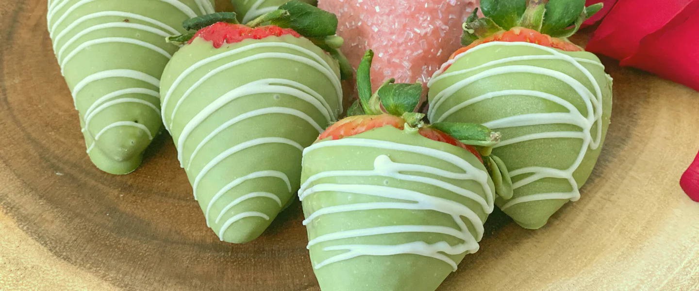 cách làm socola truffle Matcha trà xanh nhân dâu tây