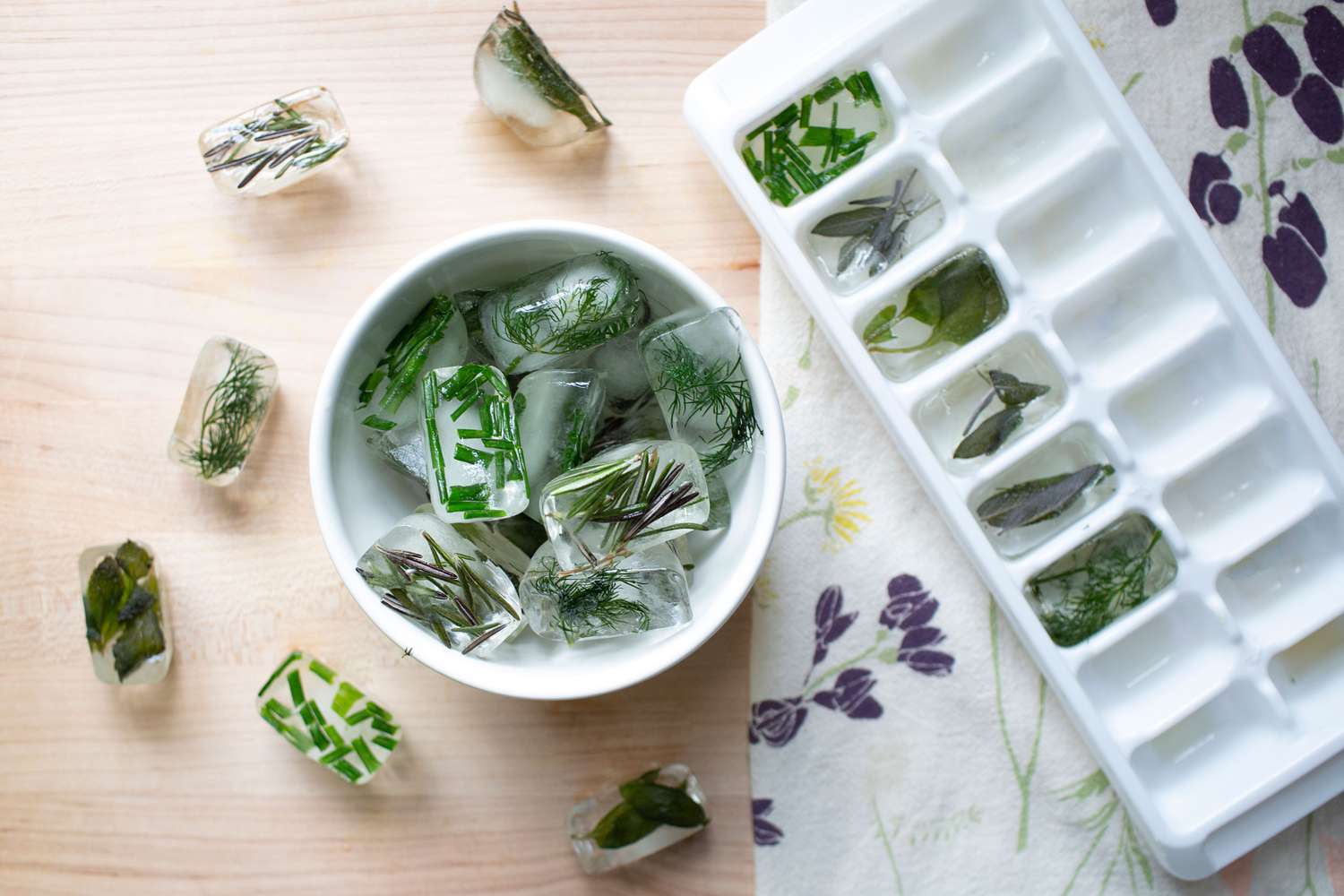 mẹo đông lạnh rau gia vị