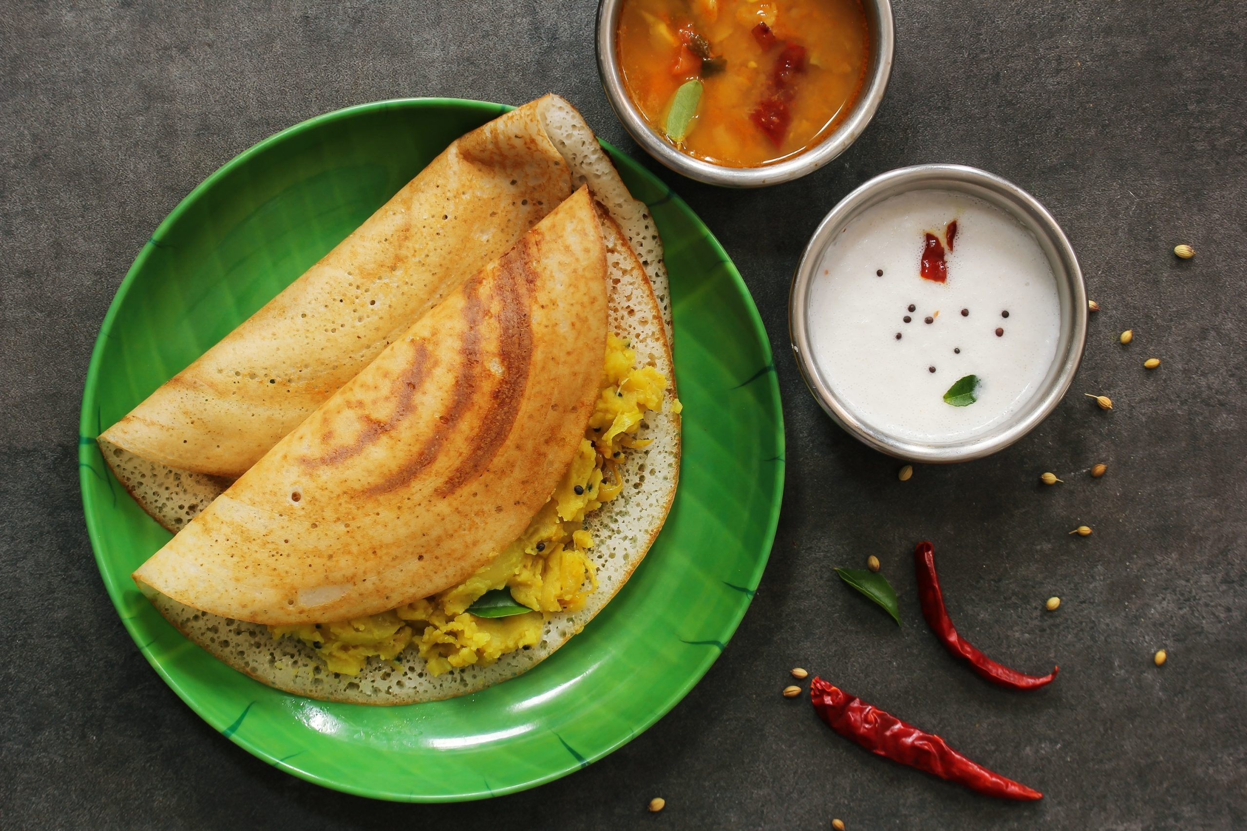 công thức làm bánh Masala Dosa