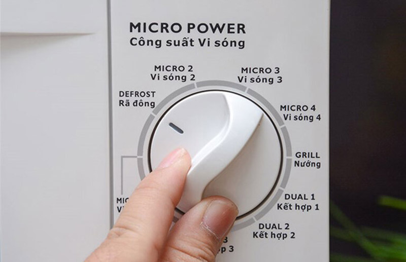 Các mức nhiệt độ của lò vi sóng