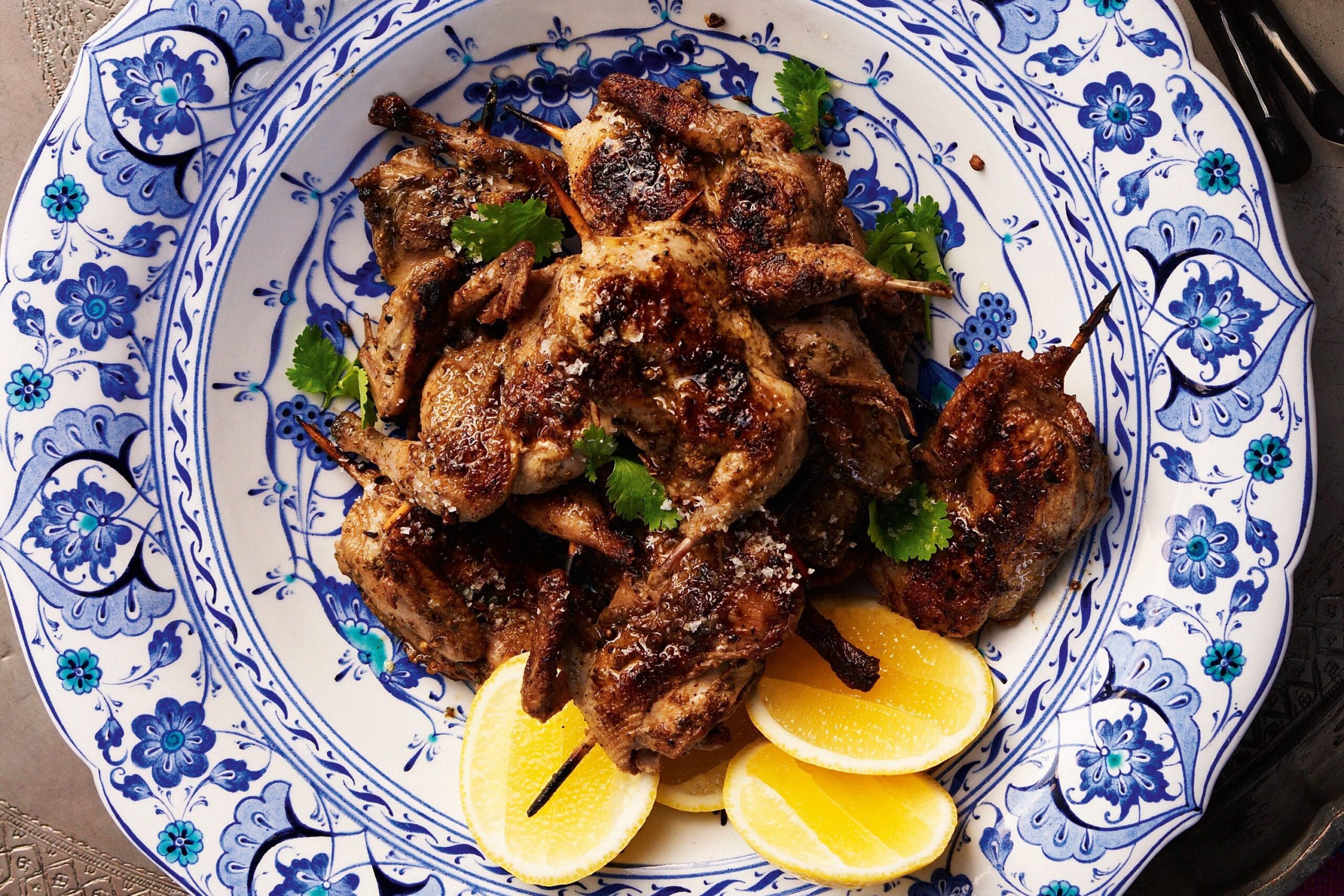 cách làm chim cút nướng lá móc mật bằng nồi chiên không dầu