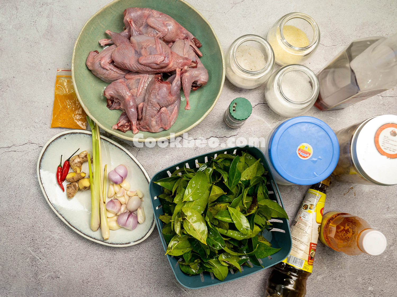 cách làm chim cút nướng lá móc mật bằng nồi chiên không dầu