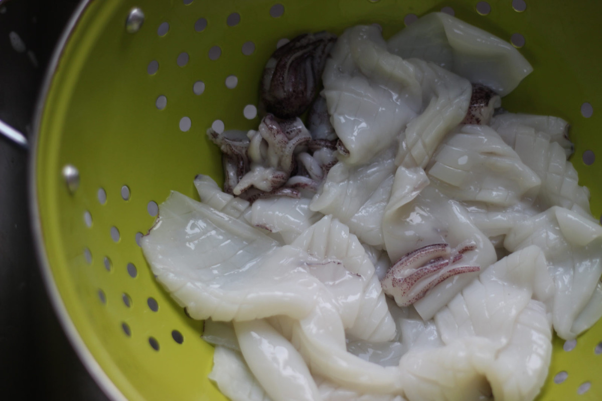 mẹo khử mùi tanh của mực