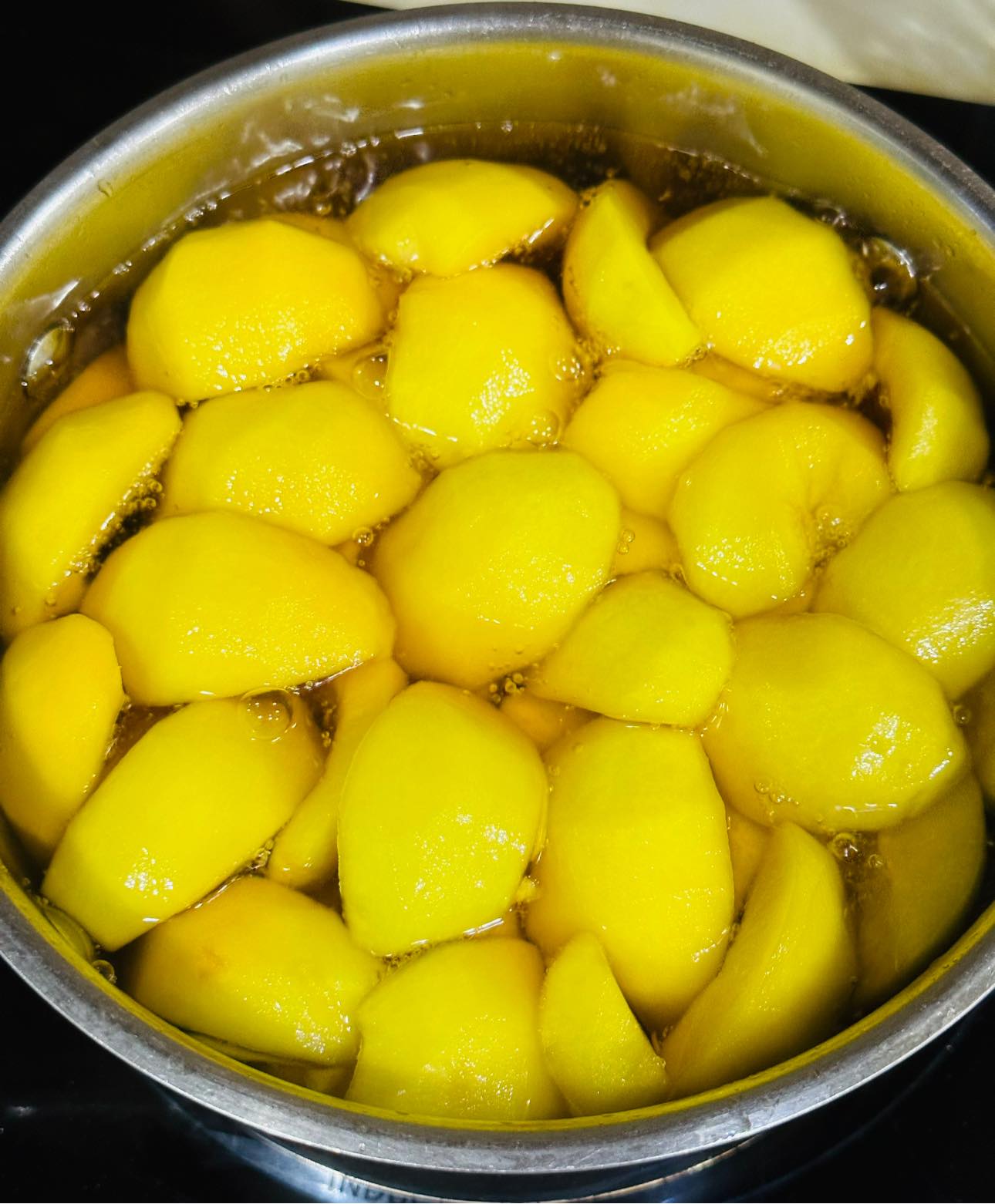 cách làm đào ngâm đường