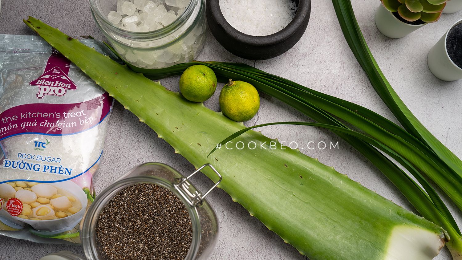 mẹo nấu nha đam đường phèn không đắng, không nhớt