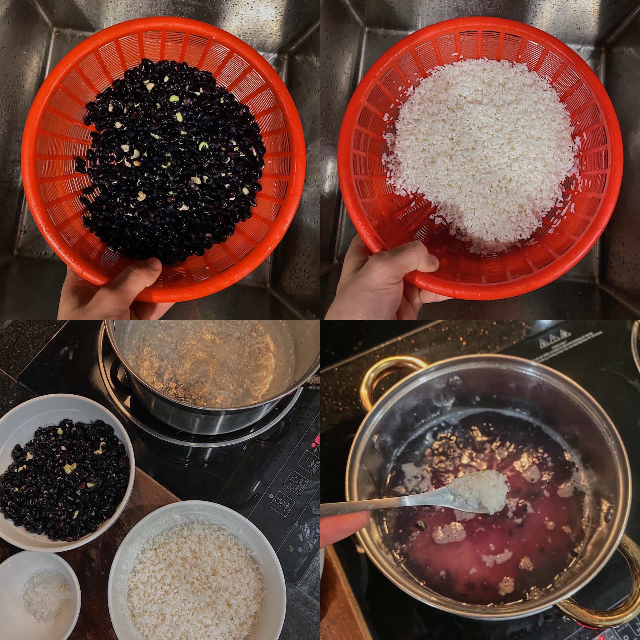 cách làm cháo đậu cà