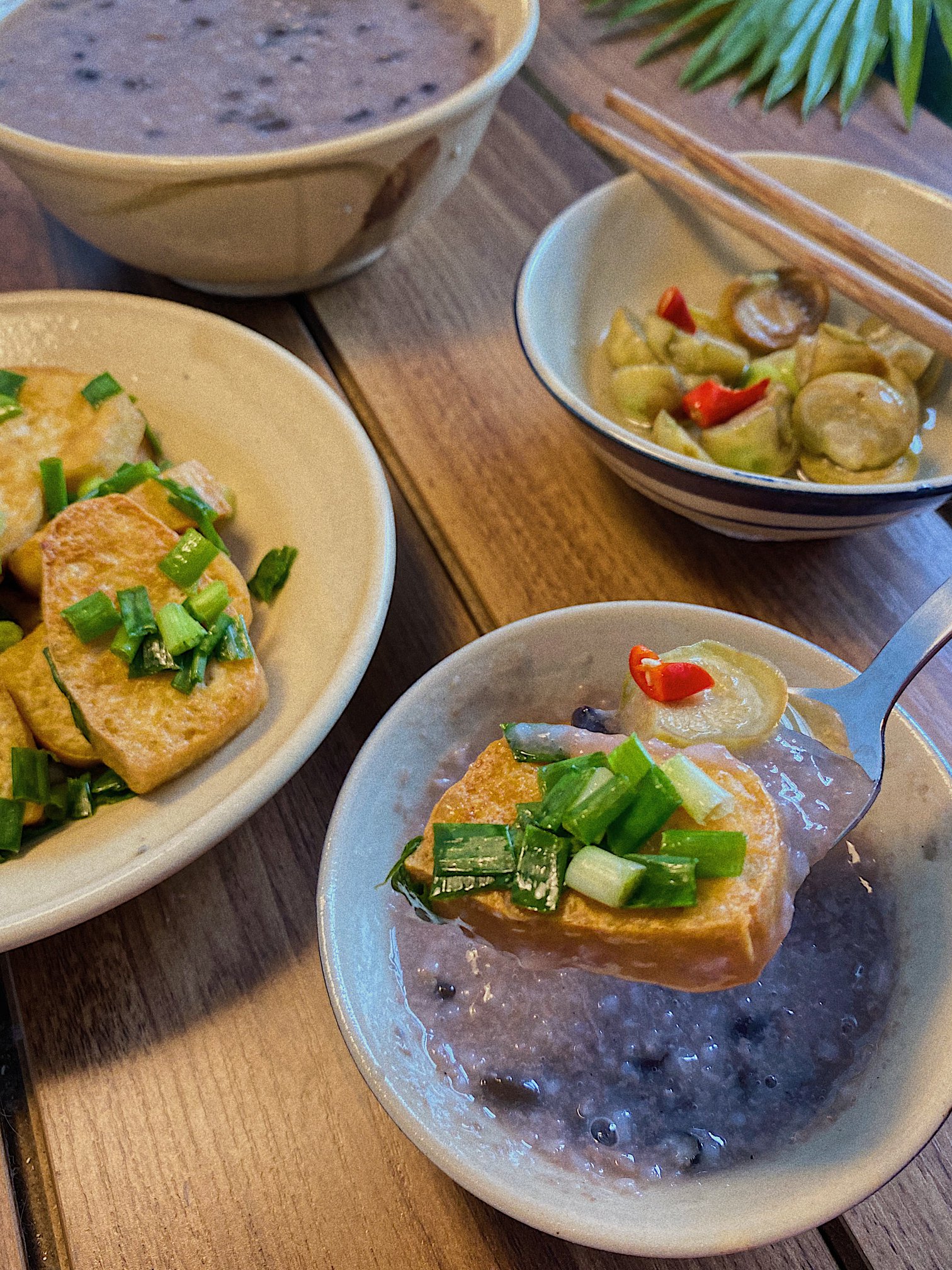 cách làm cháo đậu cà