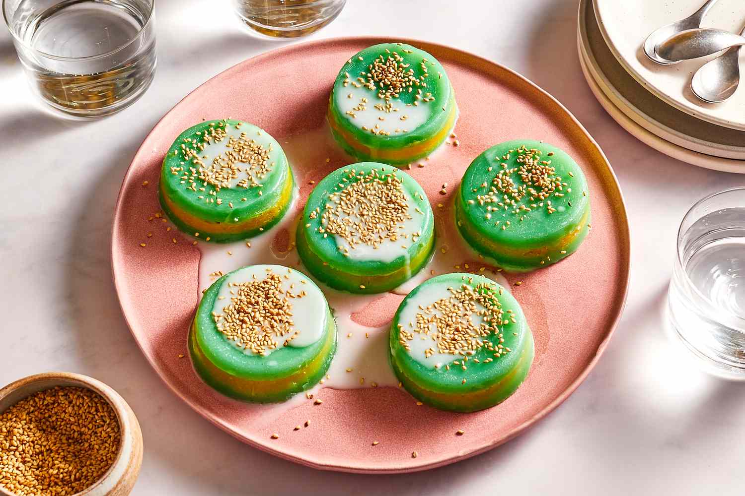 cách làm bánh da lợn đậu xanh lá dứa