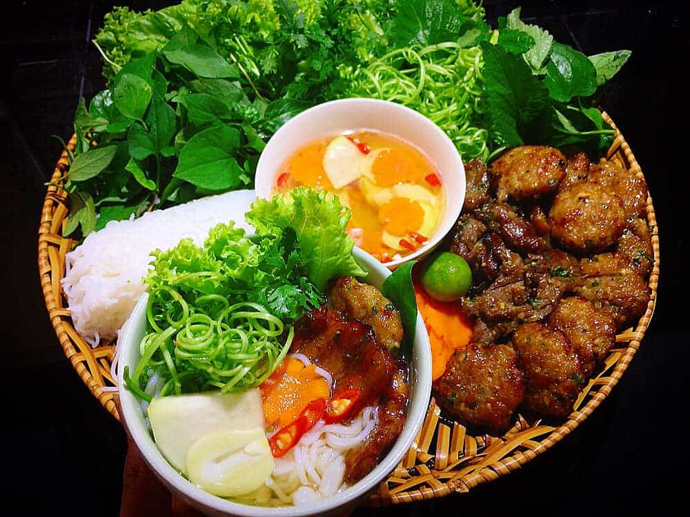 công thức làm bún chả Hà Nội bằng nồi chiên không dầu