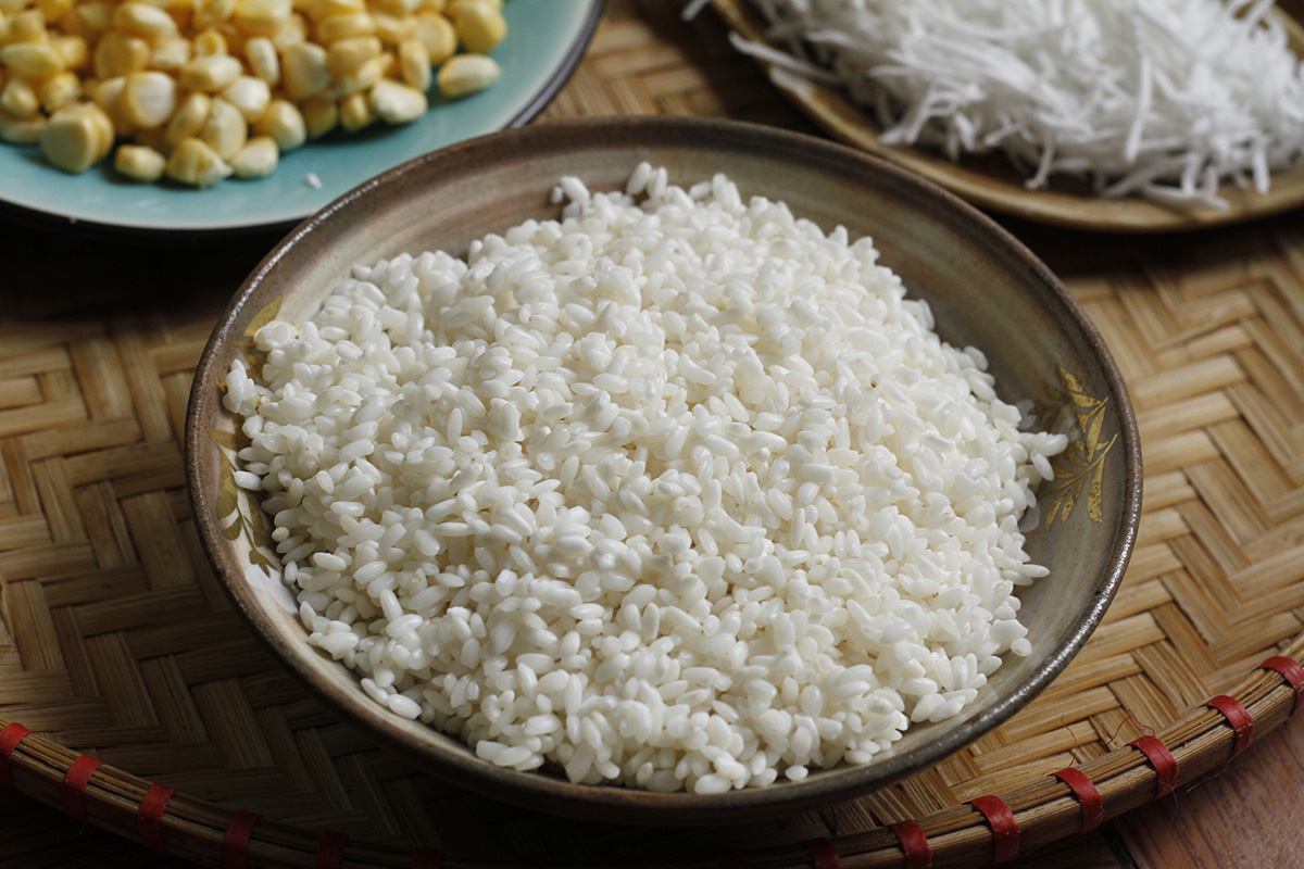 cách nấu xôi ngô dẻo thơm