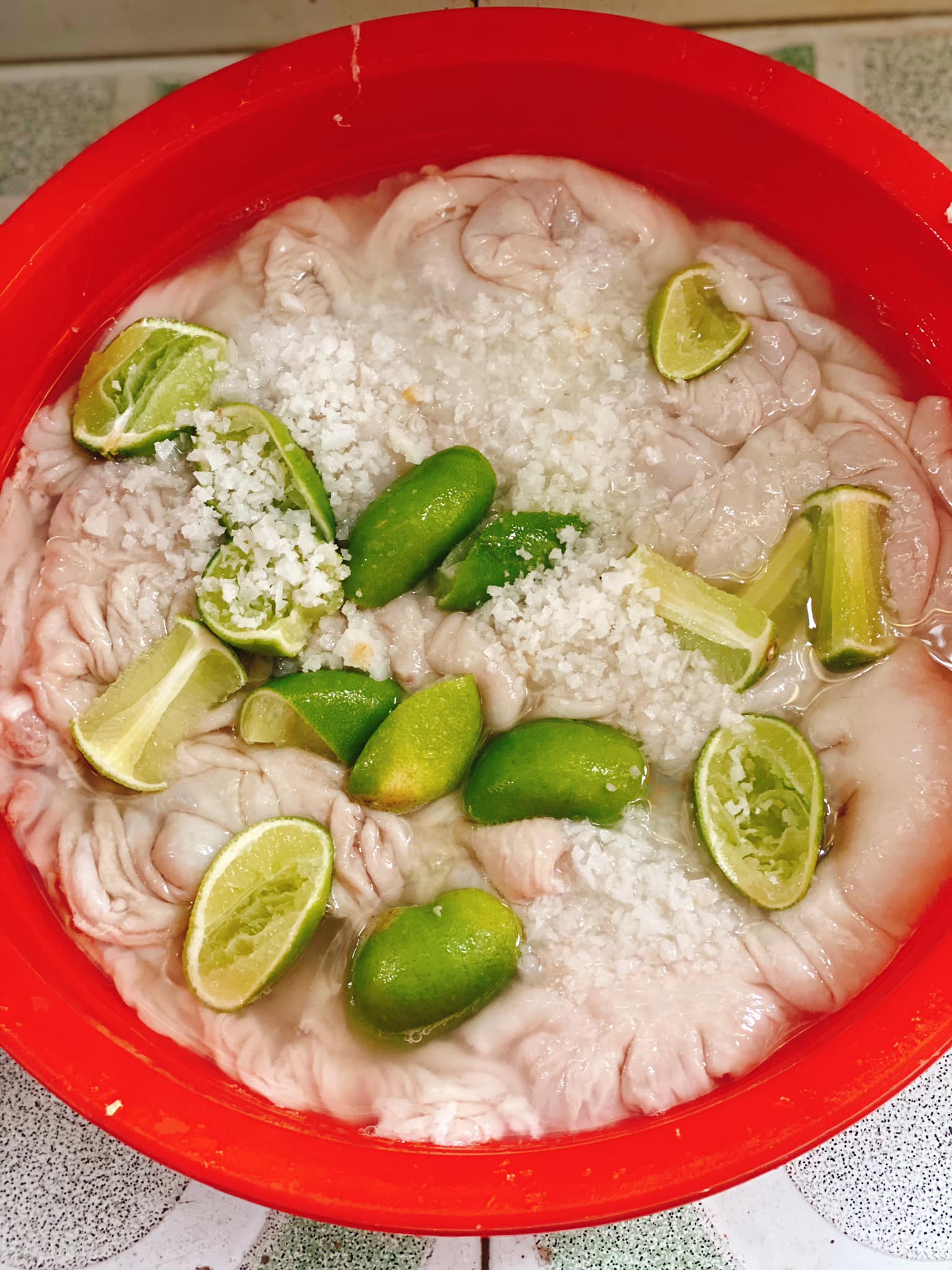 cách làm lòng già xào dưa chua