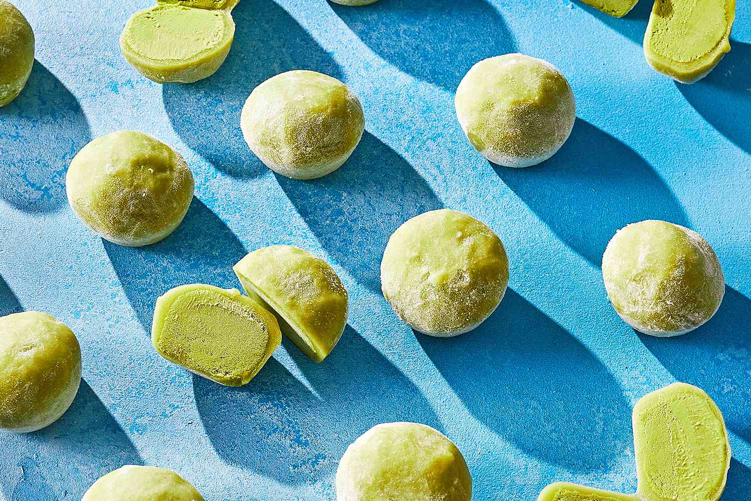 cách làm bánh mochi trà xanh nhân kem