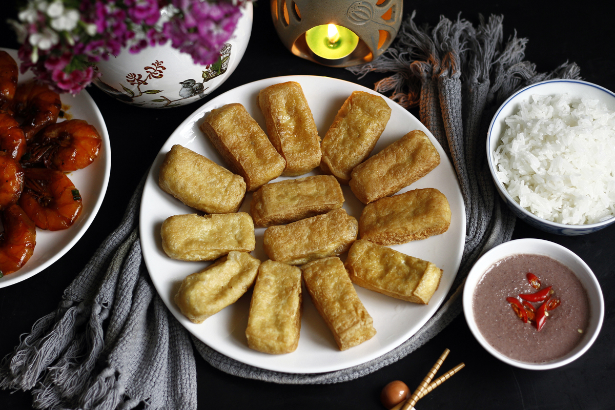 mẹo rán đậu không cần chảo chống dính