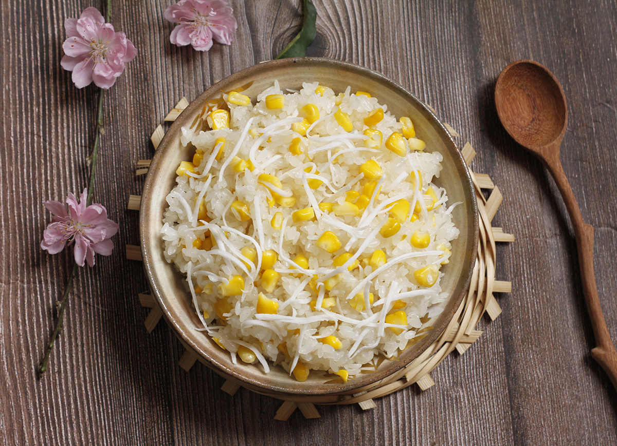 cách nấu xôi ngô dẻo thơm