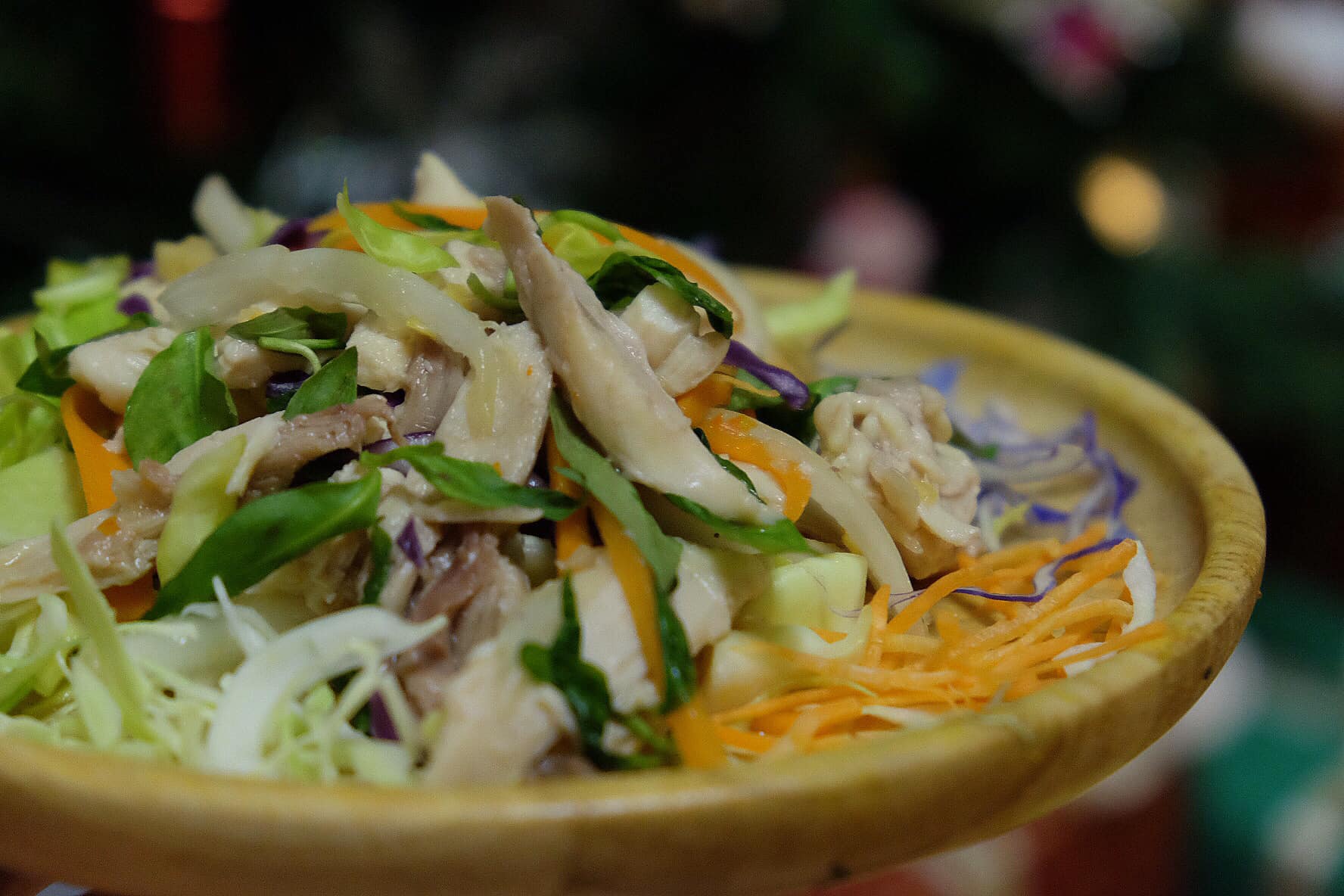 cách làm gỏi gà rau răm