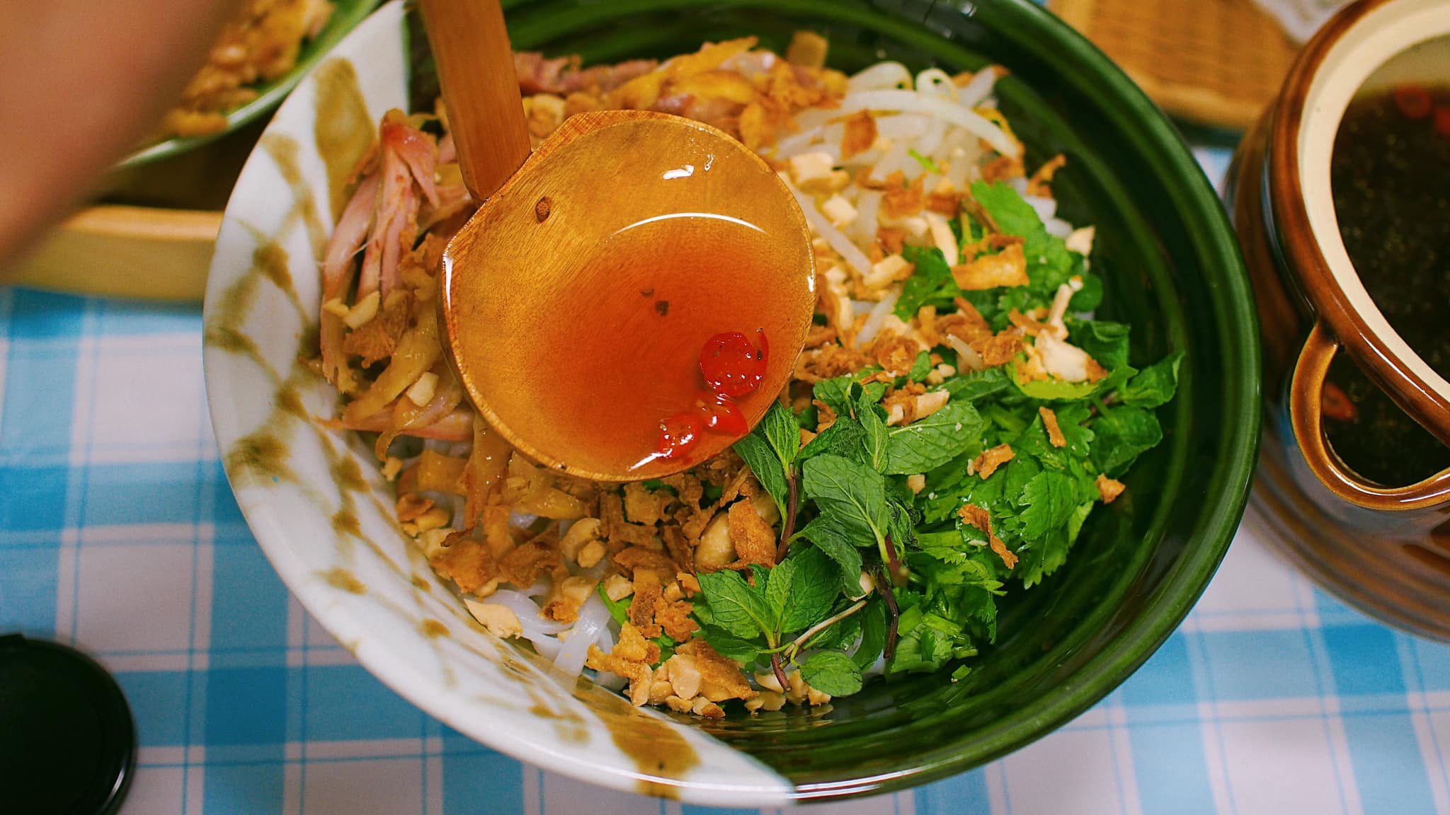 cách làm phở gà trộn