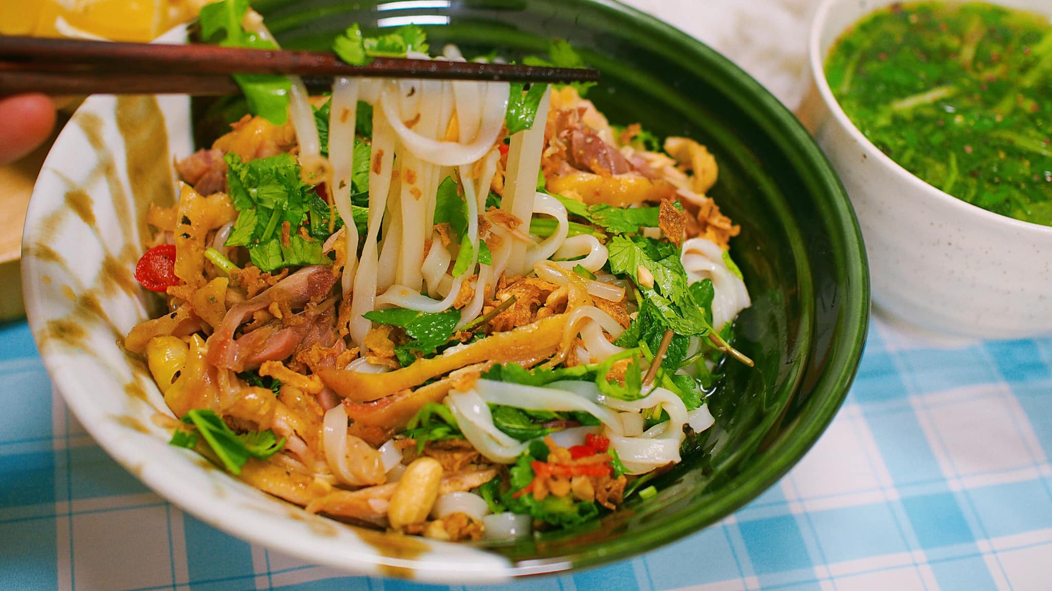 cách làm phở gà trộn
