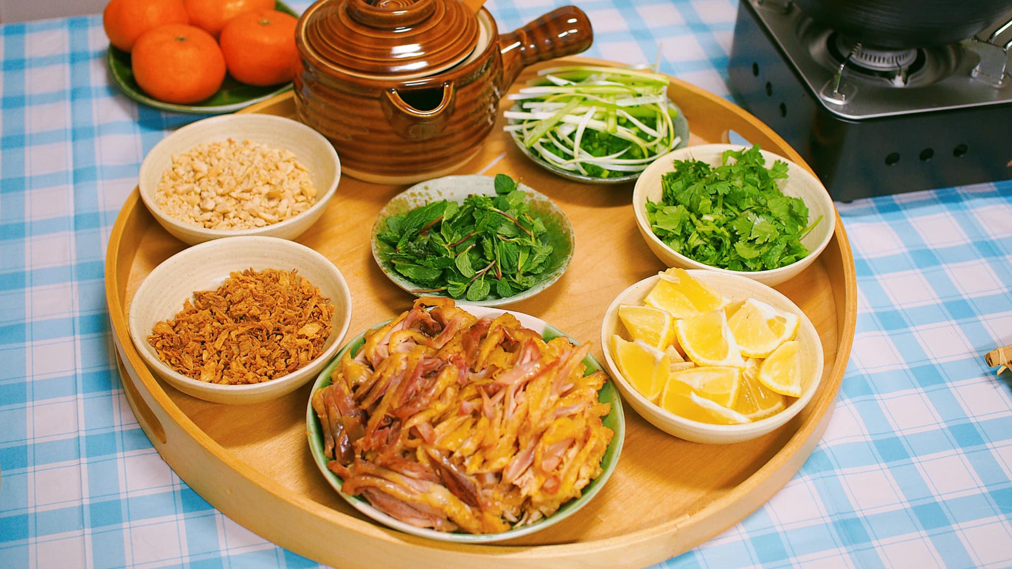 cách làm phở gà trộn