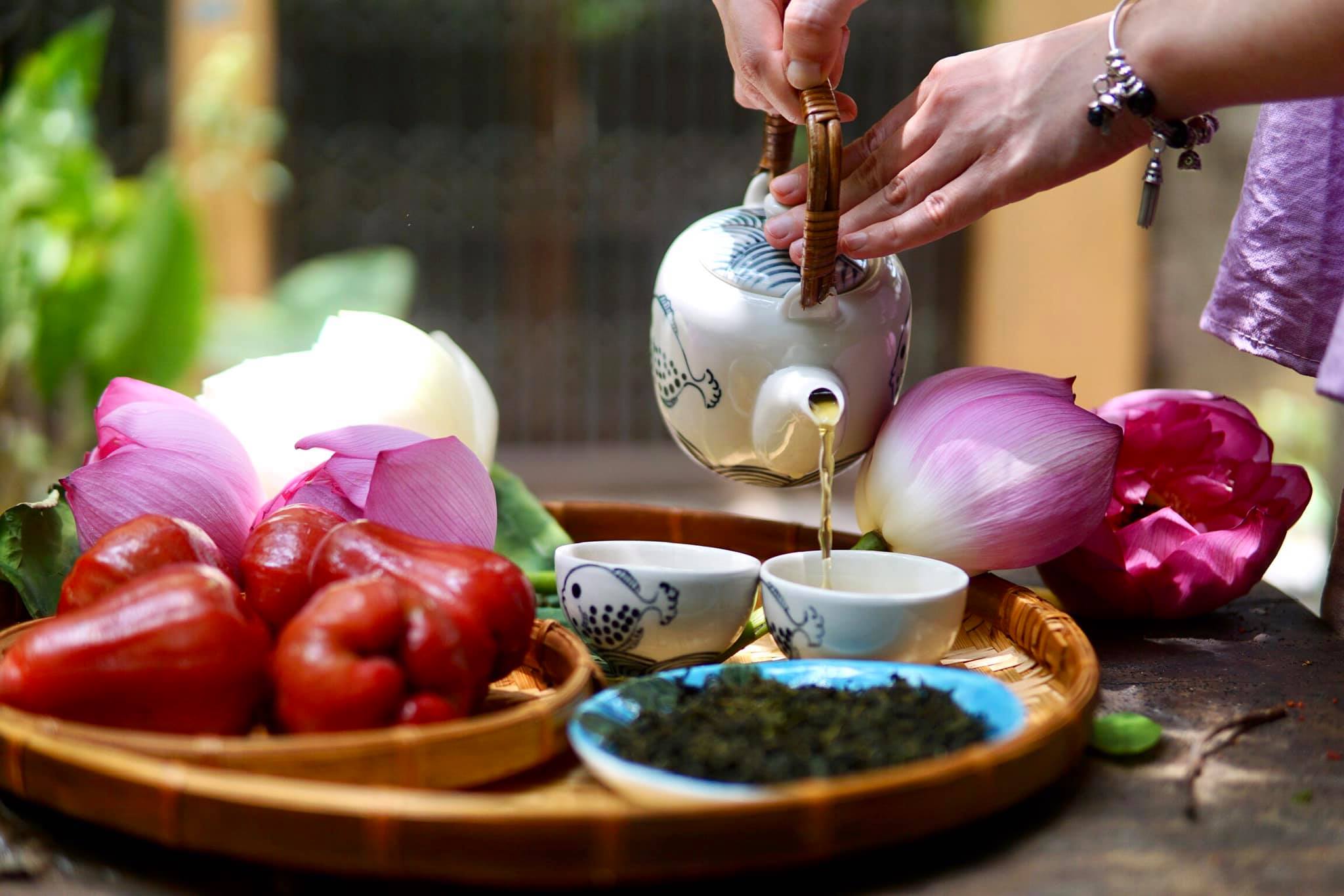 cách ướp trà sen truyền thống đơn giản tại nhà