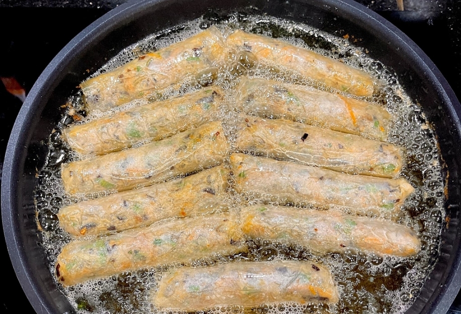 mẹo rán nem giòn để được lâu