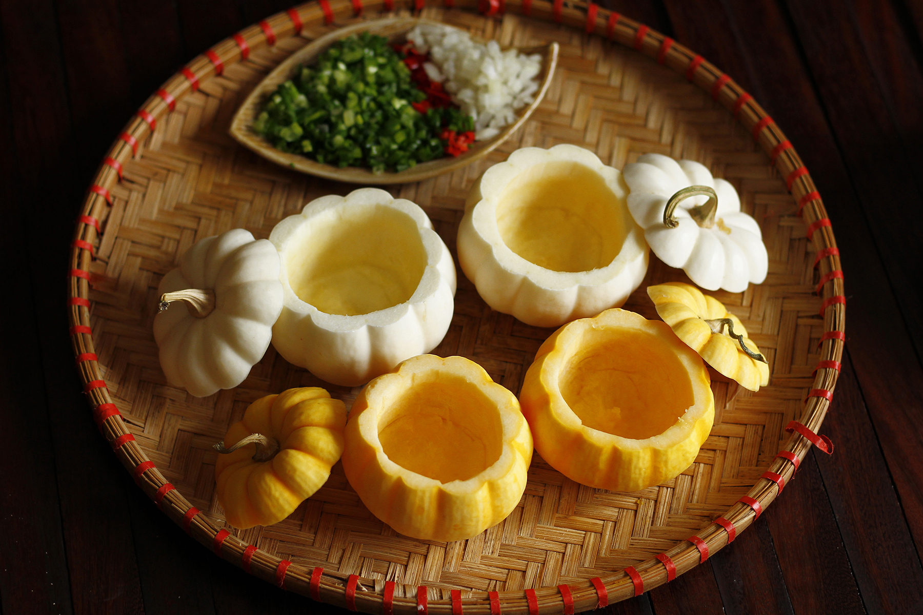 cách làm bí đỏ nhồi thịt