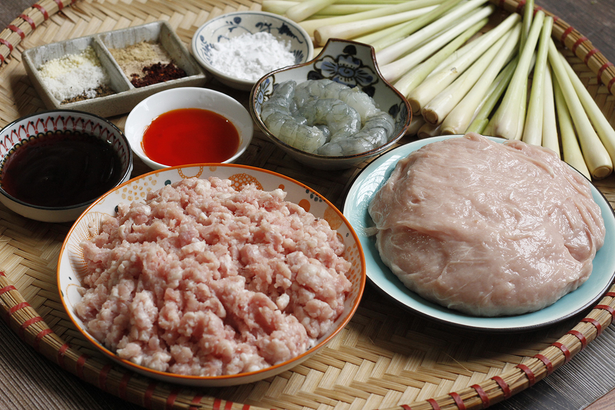 cách làm nem lụi bằng nồi chiên không dầu