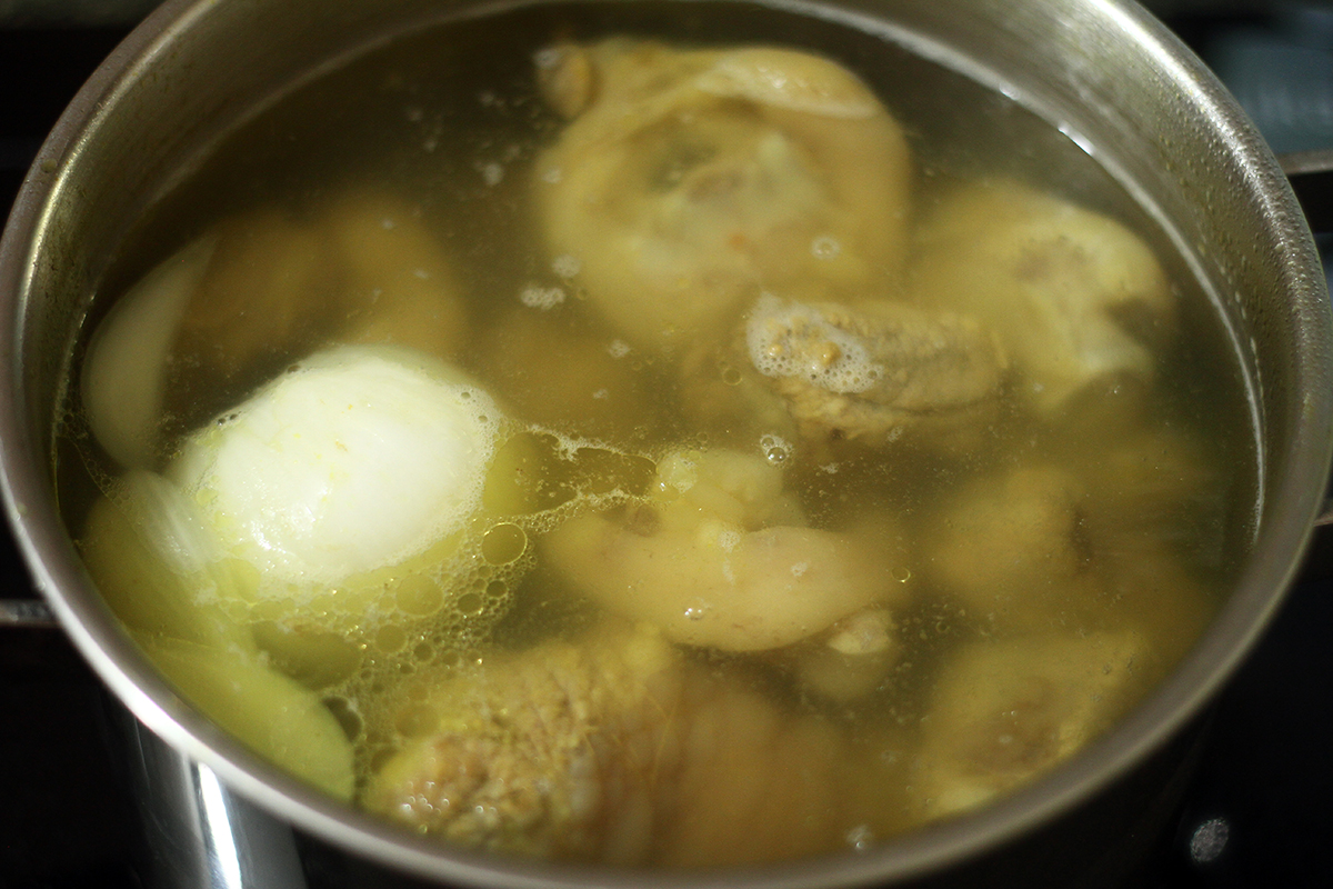 cách nấu bún sườn chua dọc mùng