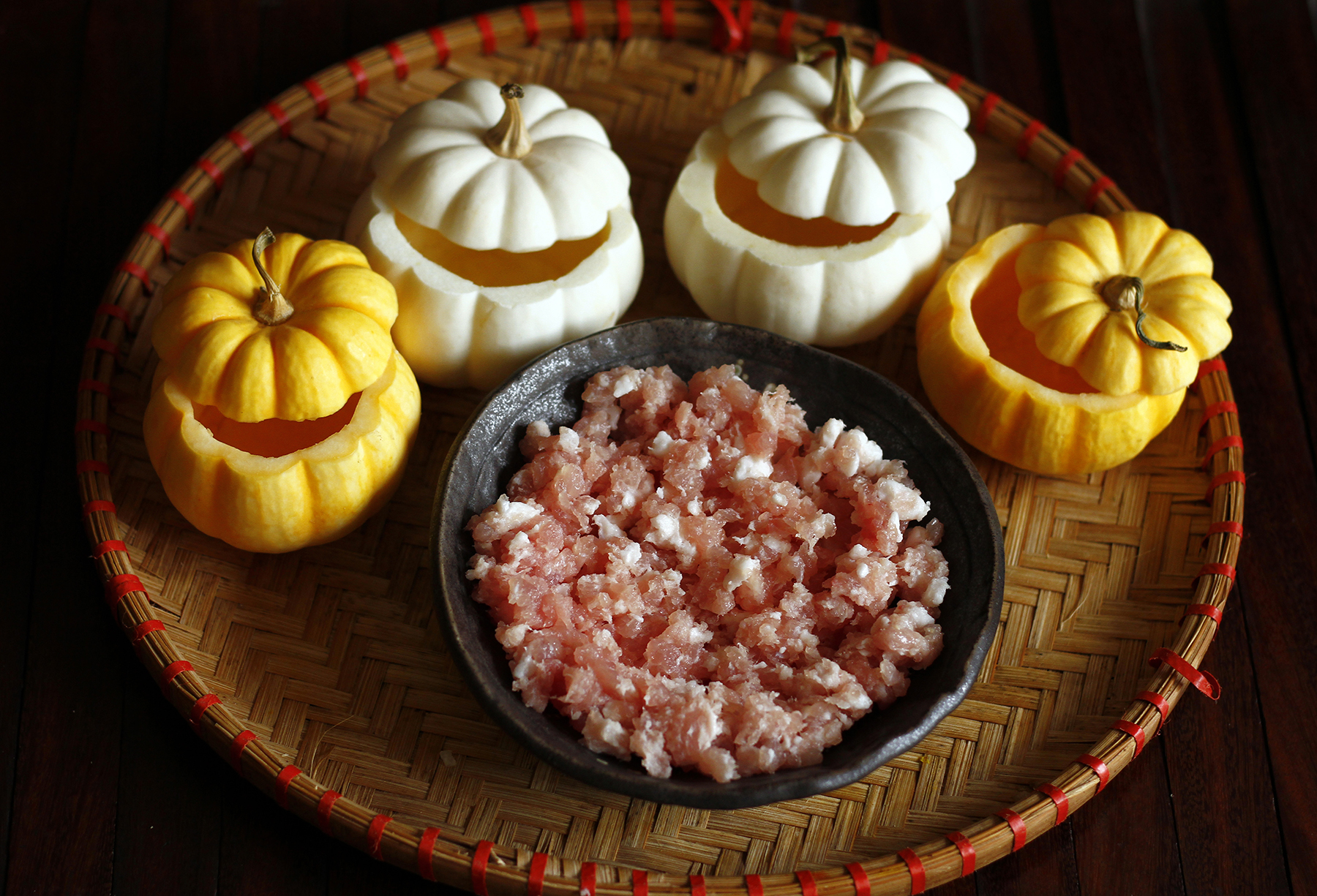 cách làm bí đỏ nhồi thịt