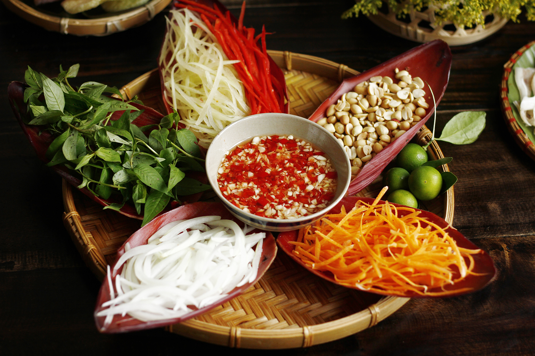cách làm nộm hoa chuối tai heo