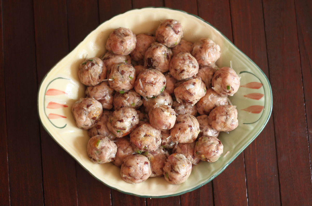 cách nấu bún sườn chua dọc mùng