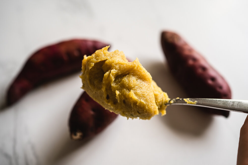 cách làm bánh khoai lang tím Hàn Quốc