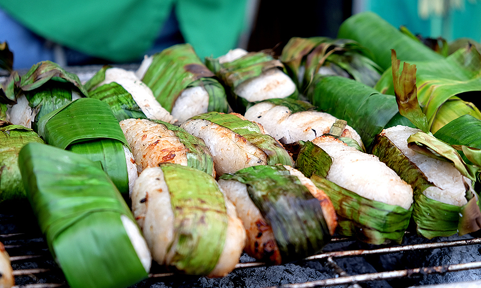 Cách làm chuối nếp nướng cốt dừa
