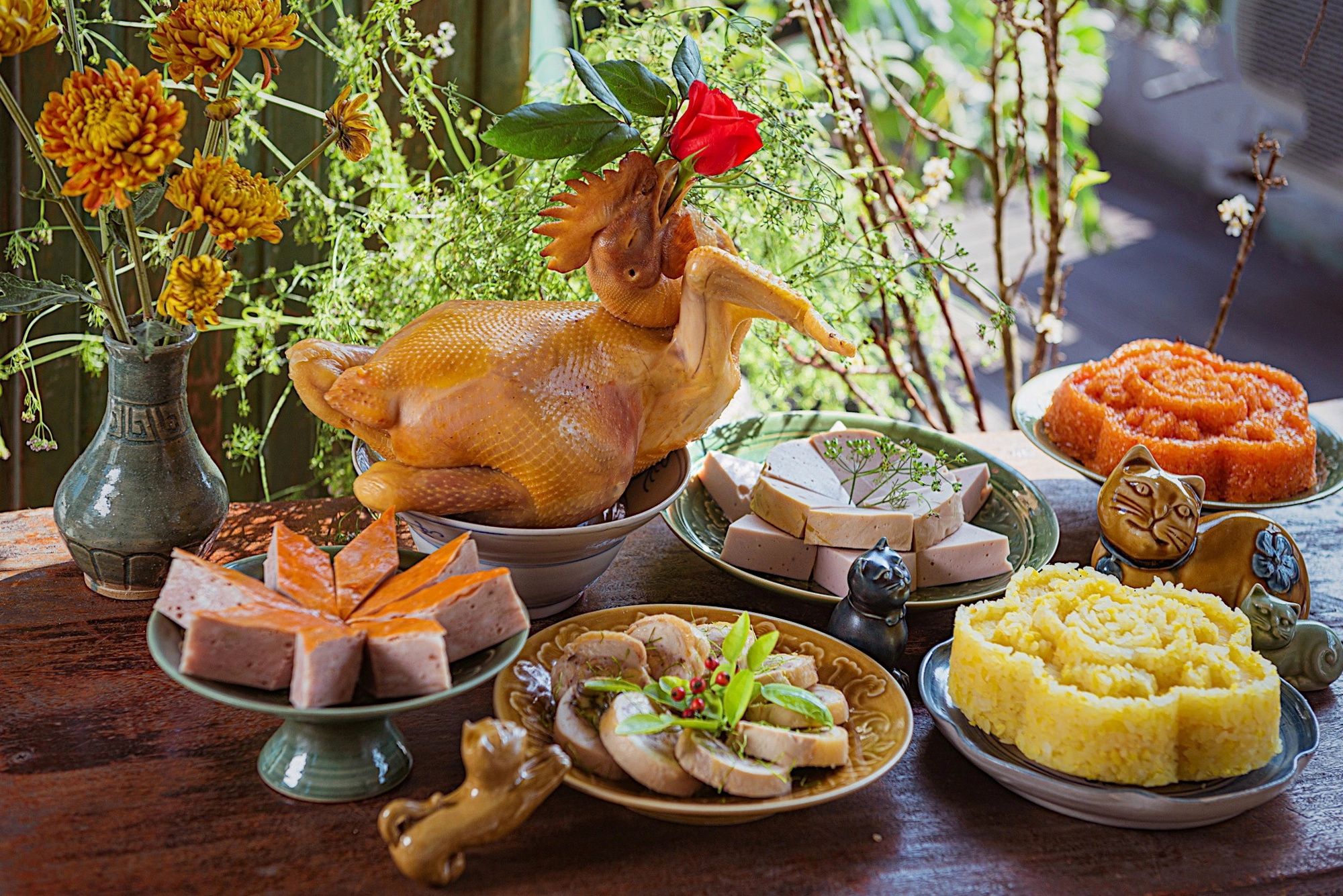 mâm cỗ cúng rằm tháng 7 miền Bắc