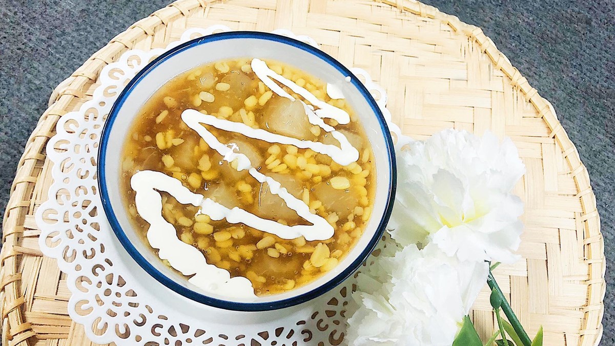 cách làm chè bưởi đậu xanh ngon