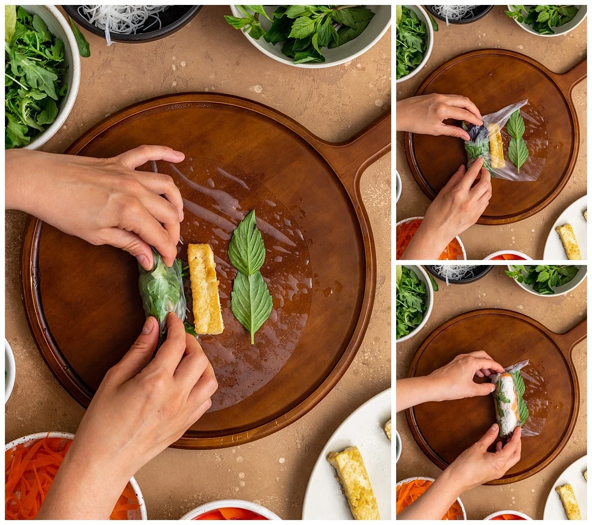cách làm bì cuốn chay
