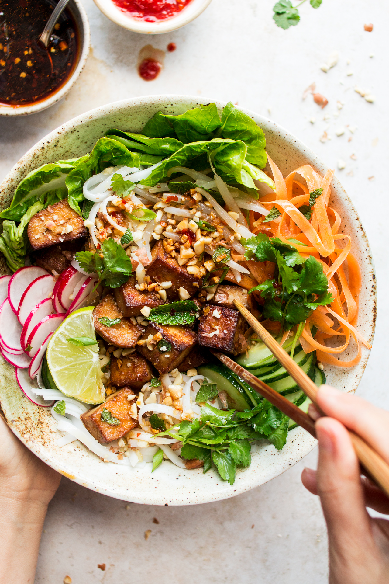 cách làm bún nước tương chay