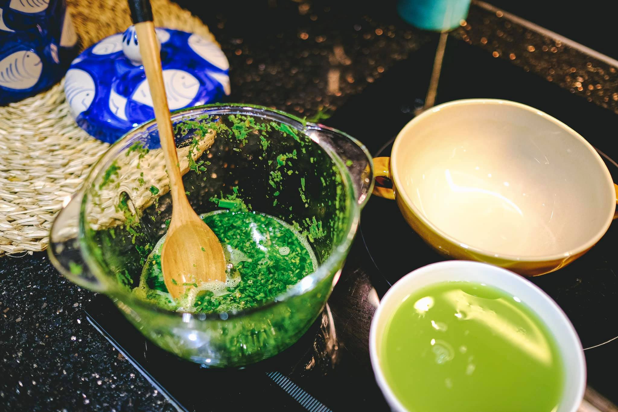 cách nấu xôi lá dứa