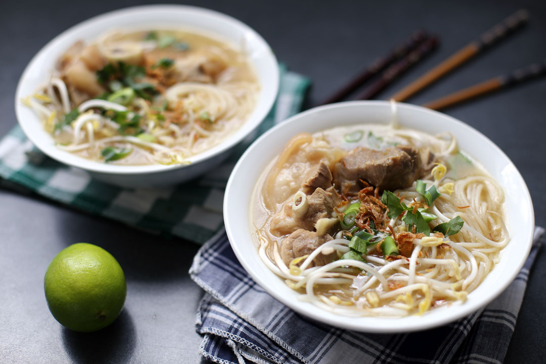 cách nấu hủ tiếu giò heo