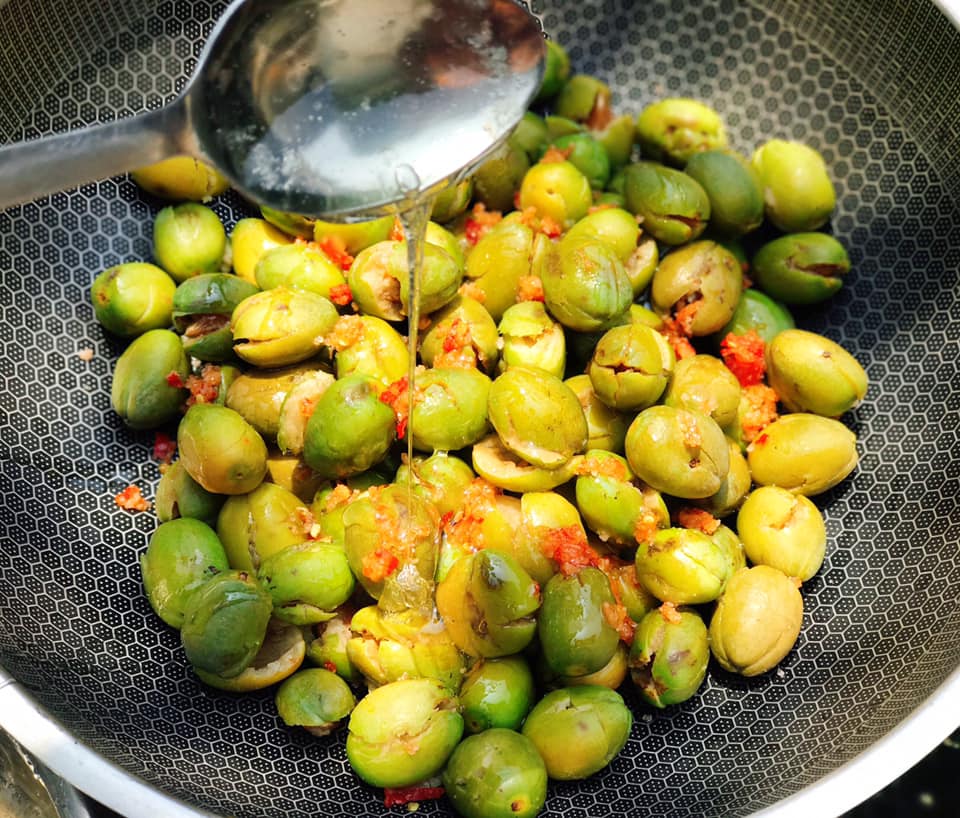 cách làm cà na đập chua ngọt